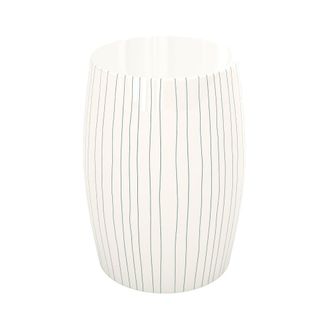 Rendez-Vous D&eacute;co Mesa auxiliar redonda de metal blanco