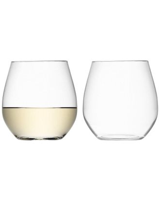 LSA International Lsa International Set Of 4 Stemless White Wine Glass 13Oz