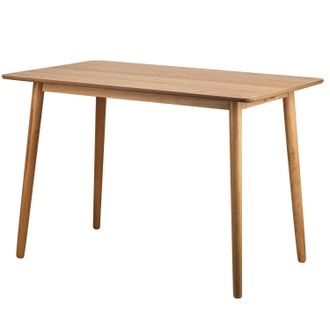 Nordlys Dining Table for 4 People (L120 cm) Rectangular Wood in Brown