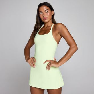 MyProtein Vestido de tenis de tirantes cruzados Tempo de MP para mujer - Lima lavado - XL