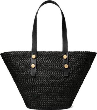 Tory Burch Small Romy Basket Tote in Black at Nordstrom