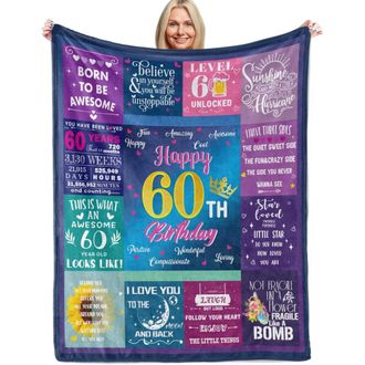 OEM Una Manta De Regalo Para El 30 Cumplea&ntilde;os, Un Regalo Para Ella, Una Manta Decorativa Para El 30 Cumplea&ntilde;os, Adecuada Tanto Para Hombres Como Para Muje