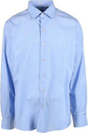 Himon's Himon S overhemd - Heren - Zakelijke Overhemden - Blauw - 4XL - Katoen - Overhemden