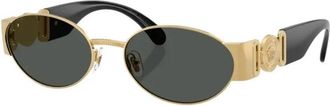 Versace Zonnebrillen - Heren - Zonnebrillen - Geel - 56 MM - Accessoires