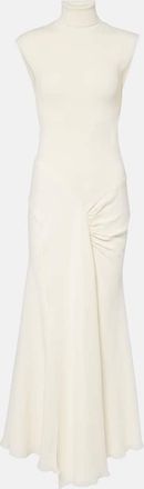 Victoria Beckham Abito lungo in jersey a collo alto