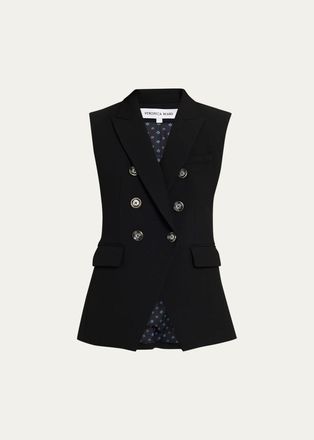 Veronica Beard Miller Double-Breasted Vest