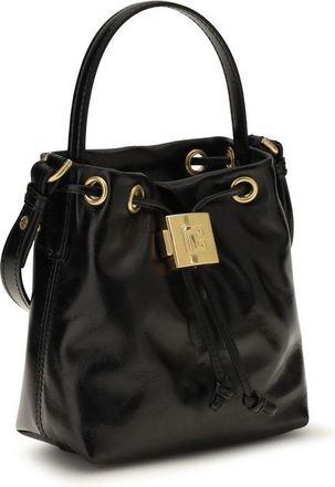 Balmain Womens Black Calf Leather Bos Taurus Backet Bag