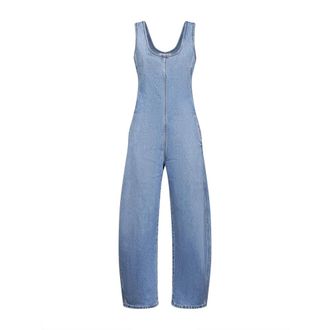 Alaia Dames, Jumpsuits & Playsuits, Blauw, Maat: XS Denim