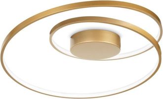 Ideal Lux Ideal Lux - Oz Luz Semiempotrada Led Integrada De Remolino Regulable, Lat&oacute;n, 3000k