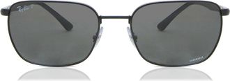 Ray-Ban RB3684CH Polarized 002/K8 Mens Sunglasses Black Size 58