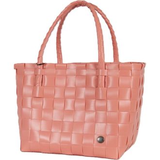 Handed By Paris Recycled Plastic Tote Bag in Soft Coral at Nordstrom, Size Medium