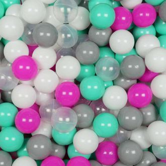 OEM Pelotas De Juguete &Oslash;7cm 400uds Blanco, Rosa, Menta, Gris, Transparente