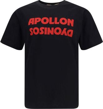 Valentino Mens Printed Graphic Tshirt - Black Cotton - Size X-Large