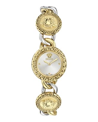 Versace La Greca Stud Icon Womens Multicolour Watch VE0Q00325 Stainless Steel - One Size
