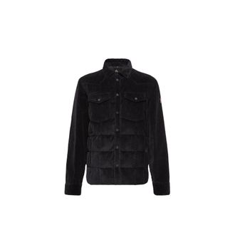 Moncler Moncler Gelt Corduroy Down Shirt Jacket, Men, Blue, Size: 0