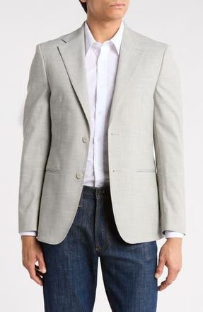 Calvin Klein Two-Button Sport Coat in Light Grey at Nordstrom Rack, Size 38
