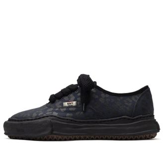 Miharayasuhiro BAKER OG Sole Leopard Canvas Low-top Sneaker Black A10FW719-BLK