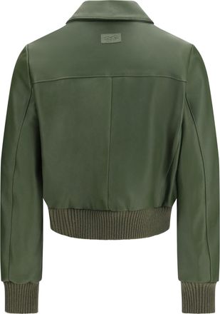 Valstar Womens Cropped Nappa Valstarino Jacket Basil Leather
