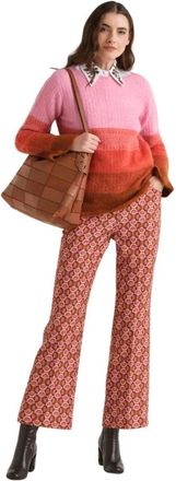 Maliparmi Graphic Orbit Trouser - Dames - Vrijetijds broeken - Veelkleurig - L - Polyester - Broeken