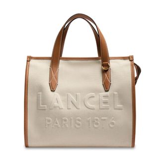 Lancel Dames, Tassen, Beige, Maat: ONE Size Katoen