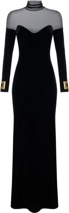 Elisabetta Franchi Red Carpet Jurk - Dames - Avondkleed - Zwart - L - Tule - Kleedjes