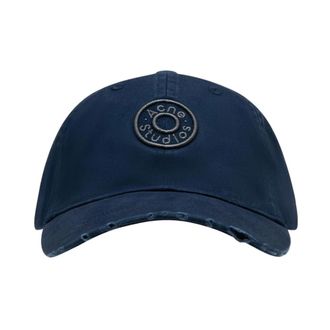 Acne Studios Caps, unisex, Blue, Size: ONE SIZE Logo Cap