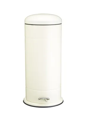 Living Nostalgia Antique Cream 30 Litre Pedal Bin