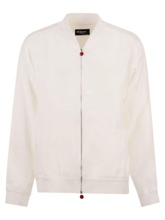 Kiton Pahoa Leinen-Bomberjacke