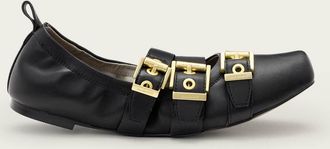 AllSaints Womens Sheep Leather Aurora Leather Ballet Shoes, Size: UK 4/ US 7/ EU 37