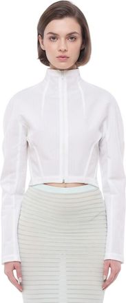 Alaia White Turtle Neck Top