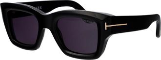 Tom Ford Ilias Zonnebril - Heren - Zonnebrillen - Zwart - 50 MM - Accessoires