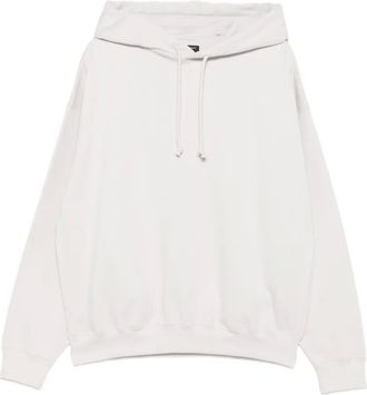 Yohji Yamamoto Felpa con cappuccio e coulisse - Toni neutri