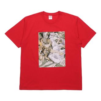 SUPREME SS20 Week 1 Bling Tee Money Printing Short Sleeve Unisex Red SUP-SS20-298