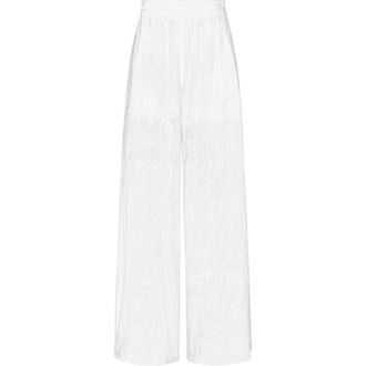 Vilebrequin Women Viscose Elastic Waist Pants Seashells in Off White at Nordstrom, Size Medium