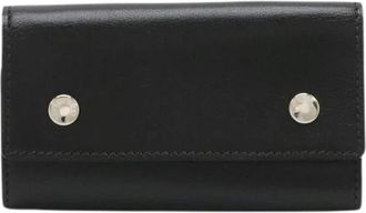 Herm&egrave;s Pre-owned Box Calf Etui Sleutelkoker 6 Haken - Dames - Vintage Accessoires - Zwart - ONE Size - Leer - Vintage