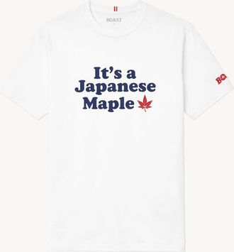 Boast Japanese Maple Leaf Tee in White at Nordstrom, Size Xx-Large