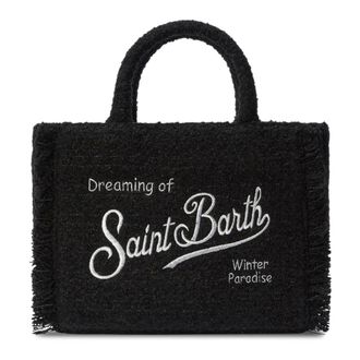 MC2 Saint Barth Tote Bags, female, Black, Size: ONE SIZE Colette Tweed 00 Emb