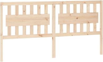 vidaXL Bed Headboard 185.5x4x100 cm Solid Wood Pine Vidaxl