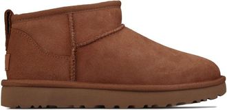 UGG Womens Ugg Classic Ultra Mini Boots in Chestnut - Brown Suede - Size UK 7