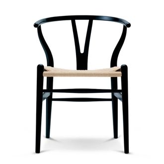 Carl Hansen & S&oslash;n CH24 Wishbone Chair, Eiche schwarz / Naturgeflecht