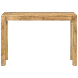 Berkfield Home Console Table 110x35x76 cm Rough Mango Wood in Brown | Size: 110 x 35 x 76 cm