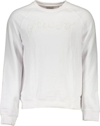 Guess Witte Katoenen Herensweater