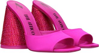 The Attico Womens Pink Satin Platform Sandals
