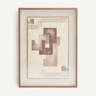 AM.PM Schilderij met geometrisch motief op doek, ADRIANO