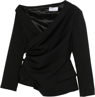 Giuseppe Di Morabito draped asymmetric jacket - Black