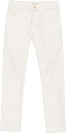 Jacob Cohen Jeans - Heren - Slim Fit Jeans - Beige - W36 - Katoen - Jeans
