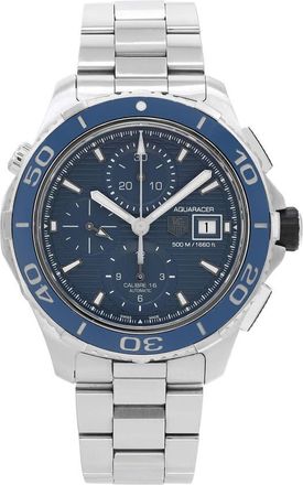 Tag Heuer Pre-owned Tag Heuer Aquaracer Chronograph Blue Dial Mens Watch CAK2112.BA0833