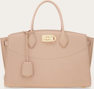 Ferragamo Women New Ferragamo Studio Soft bag (L) Pink