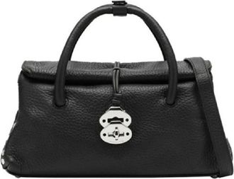 Zanellato Handbags - Dames - Handtassen - Zwart - ONE Size - Leer - Tassen