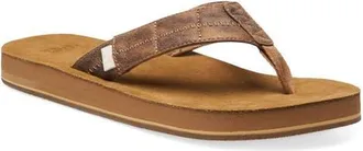 Sanuk Hideout Flip Flop in Tobacco Brown at Nordstrom, Size 14